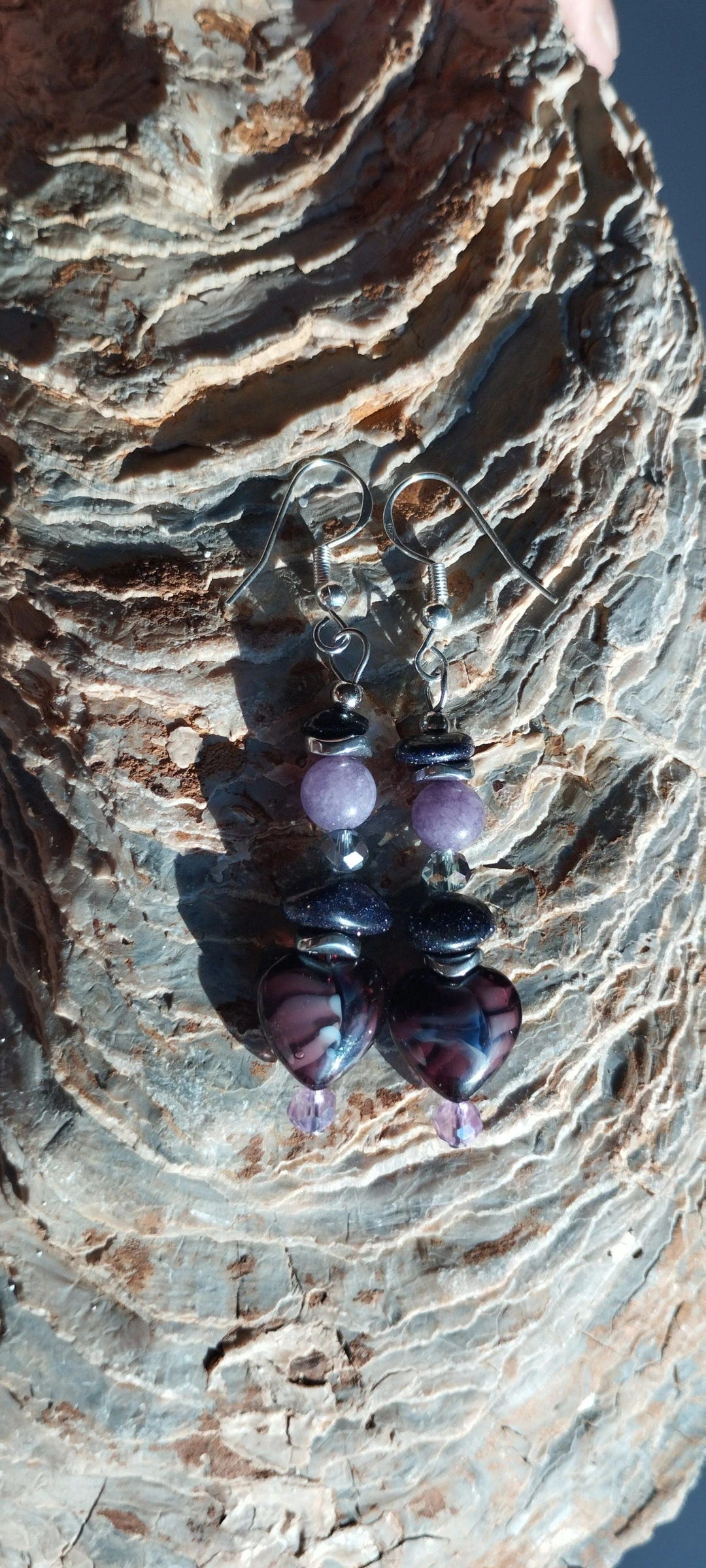 💜🧿💎💙Lindos e Elegantes Brincos Artesanais de Cristal e Pedras Naturais💙💎🧿💜 – photo 7